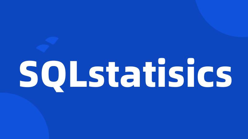 SQLstatisics