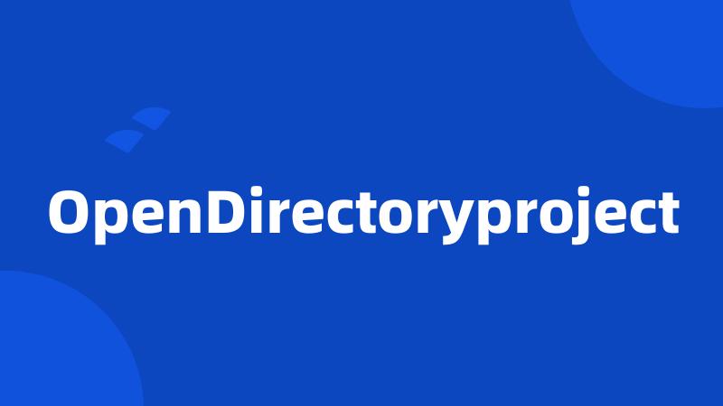 OpenDirectoryproject