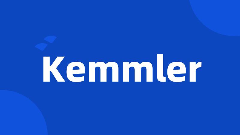 Kemmler