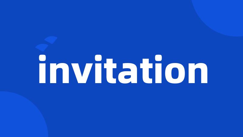 invitation