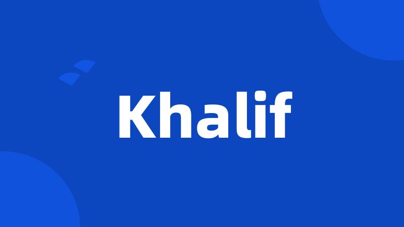 Khalif