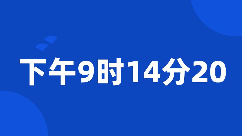 下午9时14分20