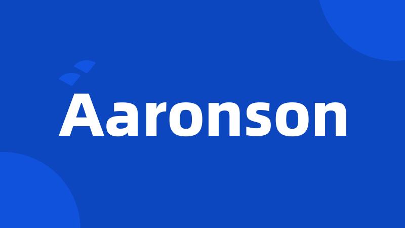 Aaronson