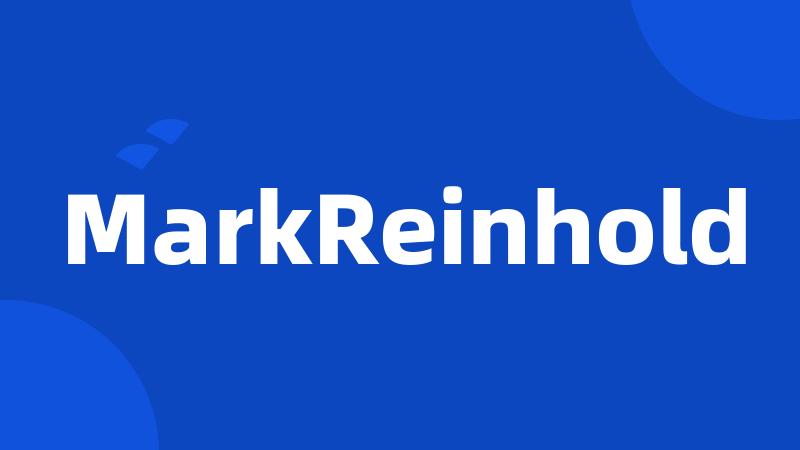 MarkReinhold