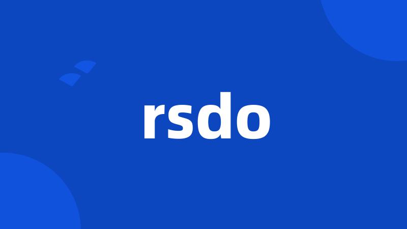 rsdo