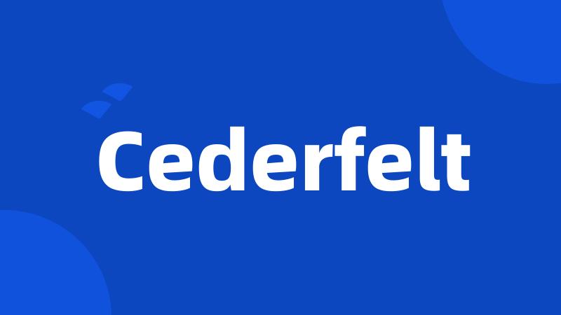 Cederfelt