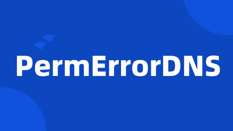 PermErrorDNS