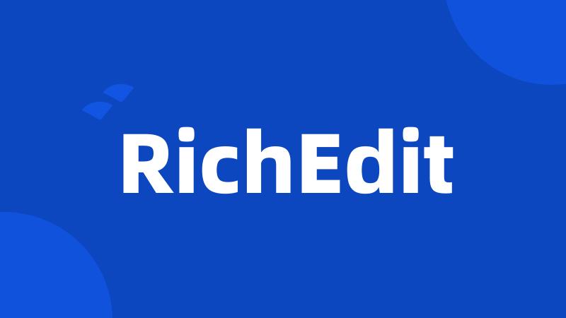 RichEdit