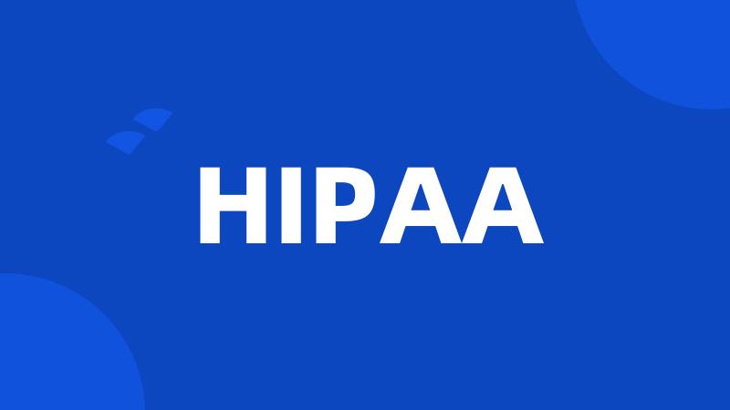 HIPAA