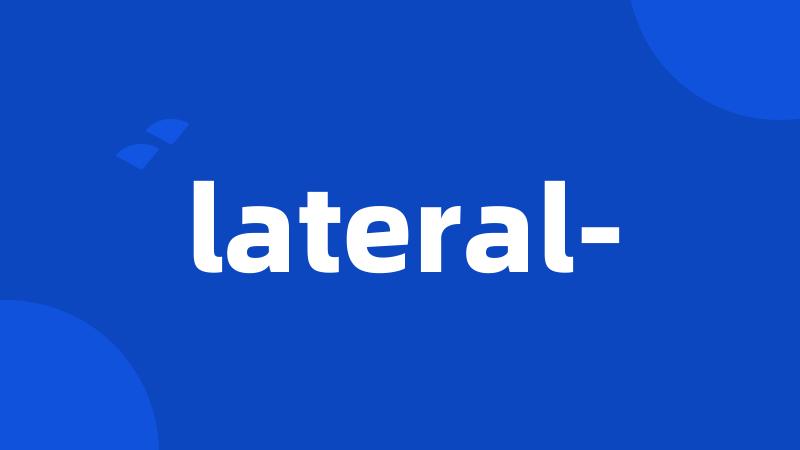 lateral-