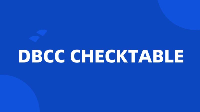 DBCC CHECKTABLE