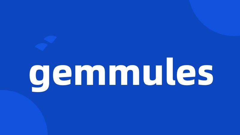 gemmules