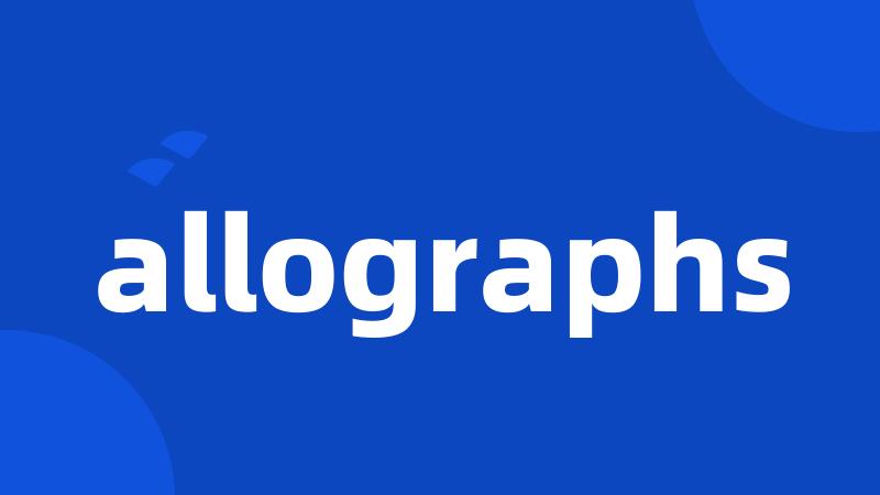 allographs