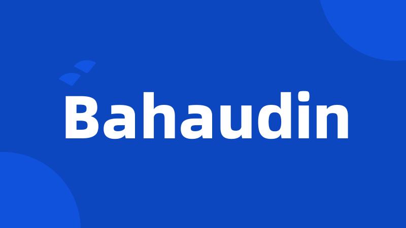 Bahaudin