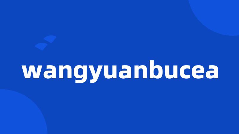 wangyuanbucea