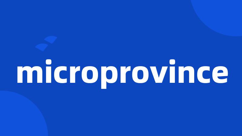 microprovince