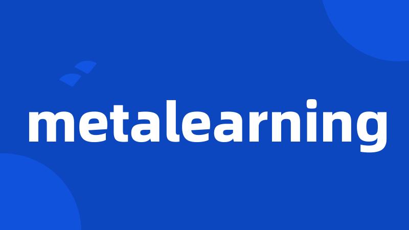 metalearning