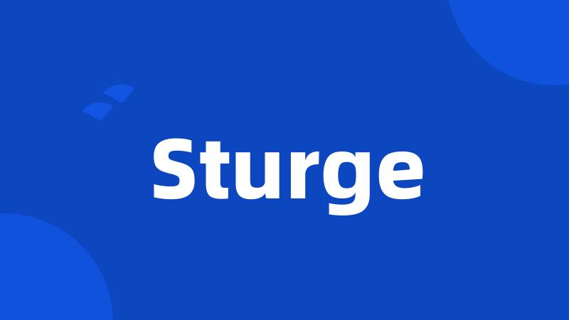 Sturge