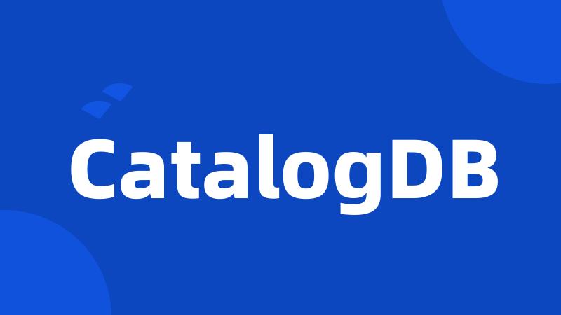 CatalogDB