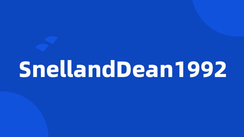 SnellandDean1992