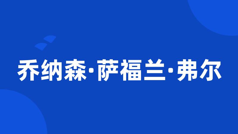 乔纳森·萨福兰·弗尔