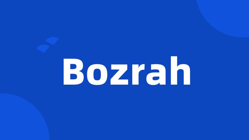 Bozrah