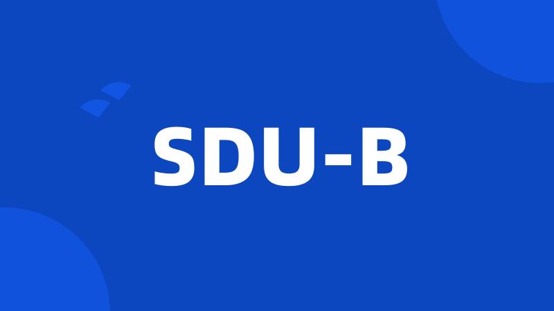 SDU-B