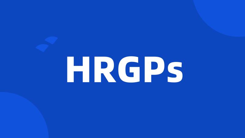 HRGPs