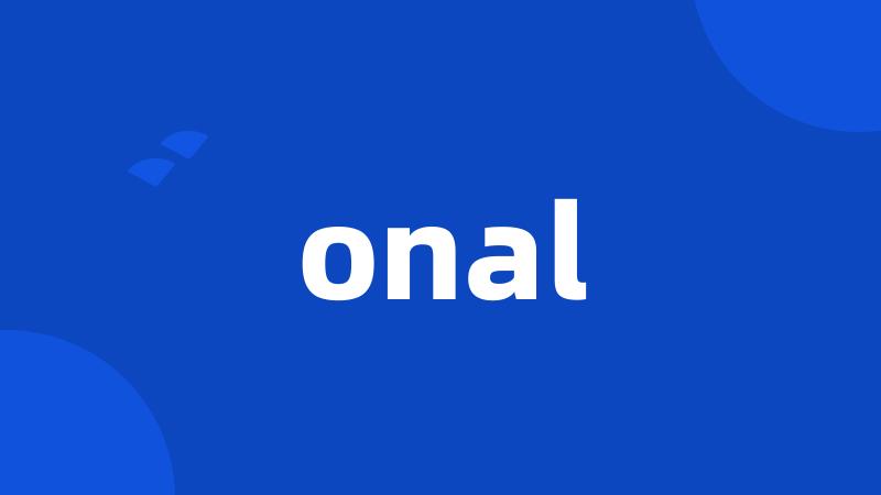 onal