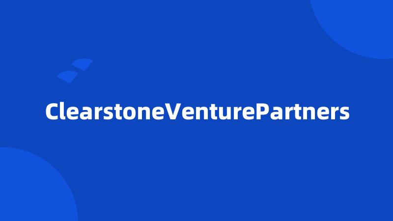 ClearstoneVenturePartners