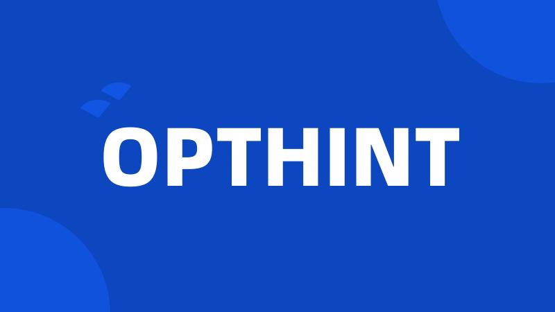 OPTHINT