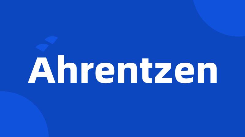 Ahrentzen