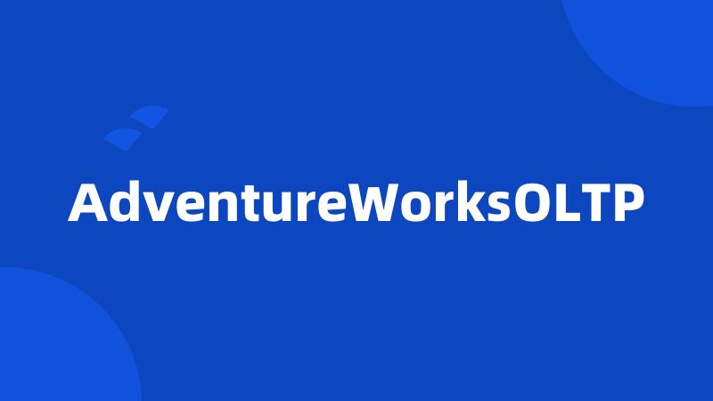 AdventureWorksOLTP