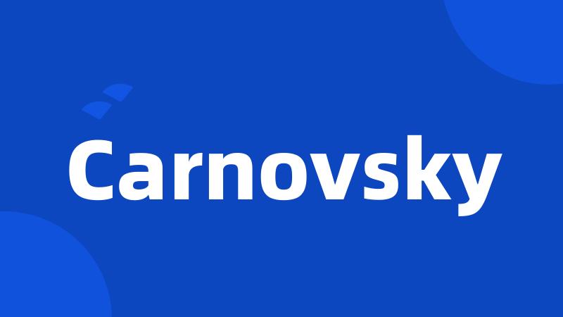 Carnovsky