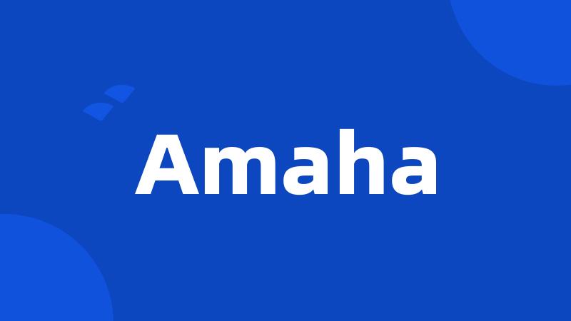 Amaha