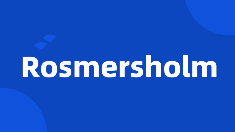 Rosmersholm