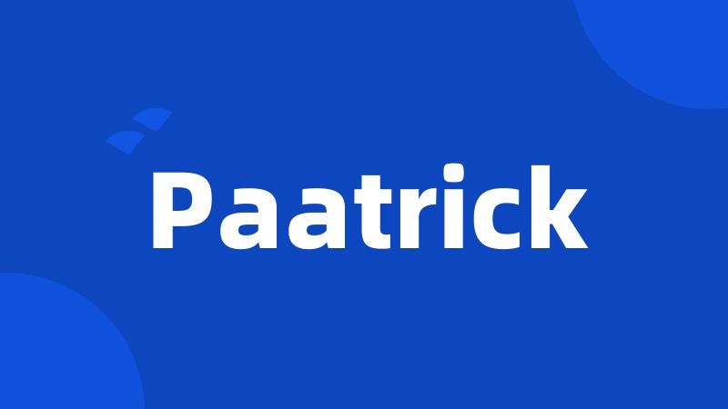 Paatrick