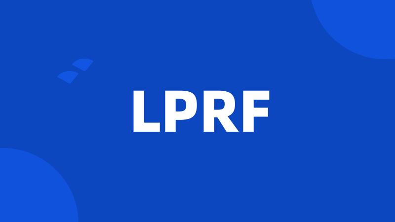 LPRF