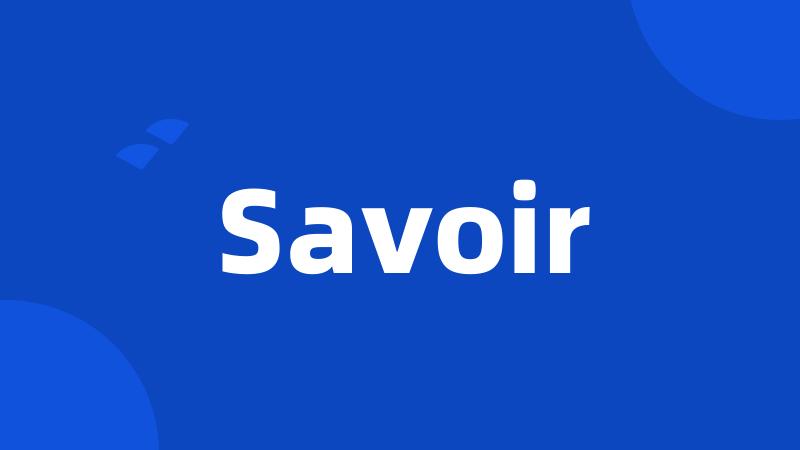 Savoir