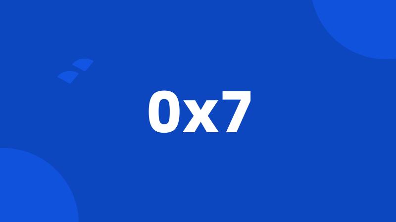 0x7