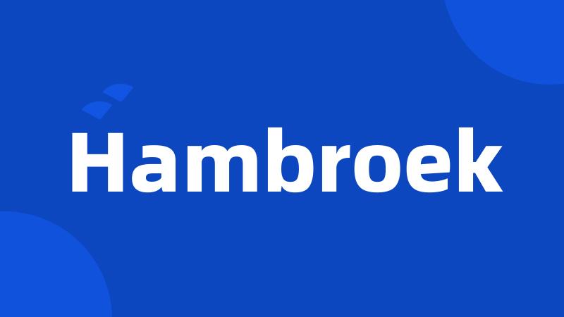 Hambroek