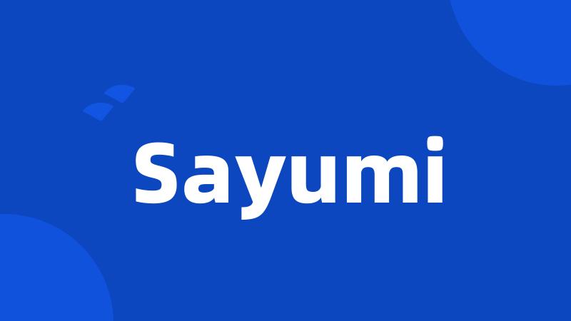 Sayumi