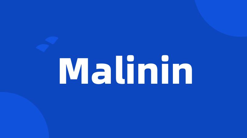 Malinin