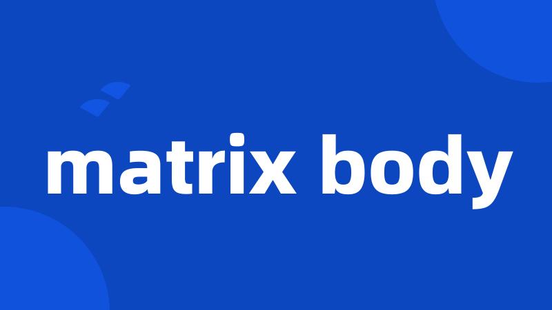 matrix body