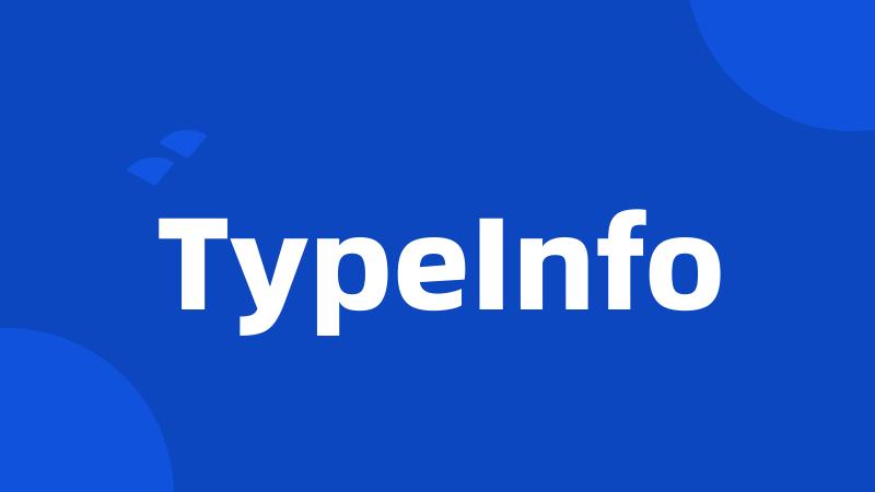 TypeInfo