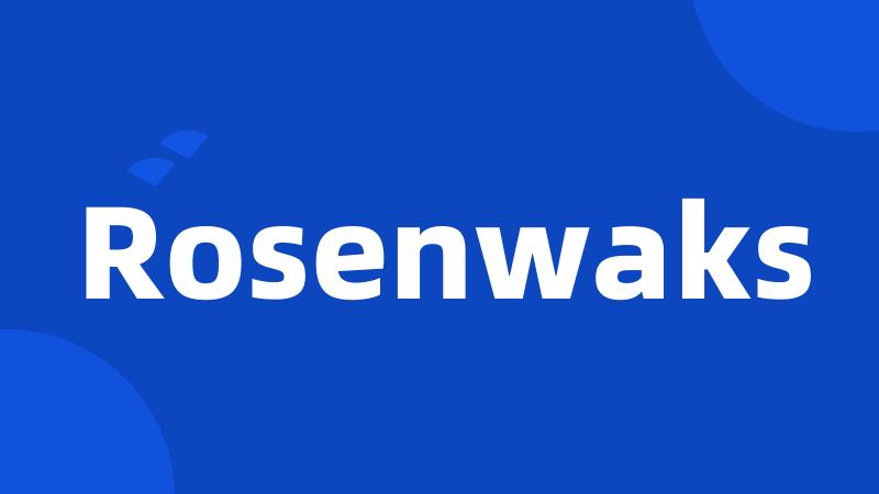 Rosenwaks