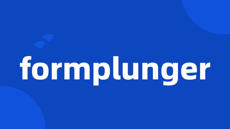 formplunger