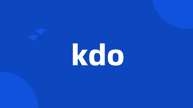 kdo