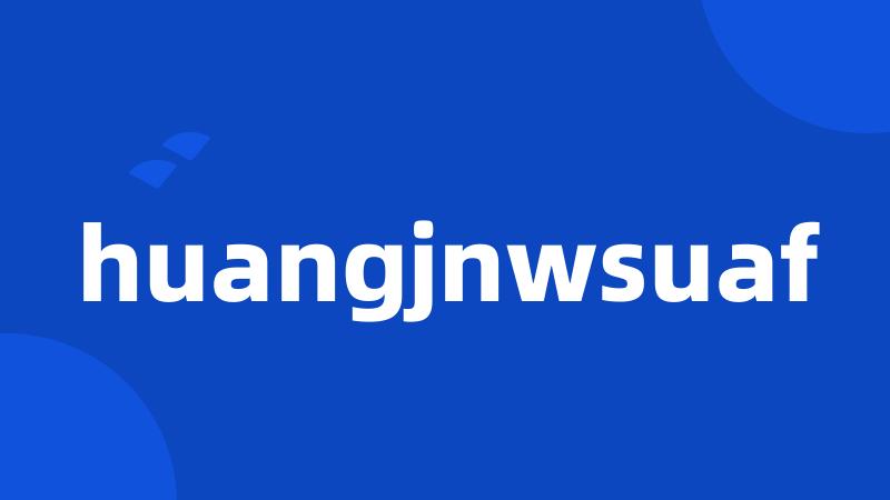 huangjnwsuaf