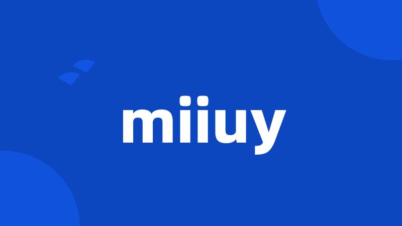 miiuy